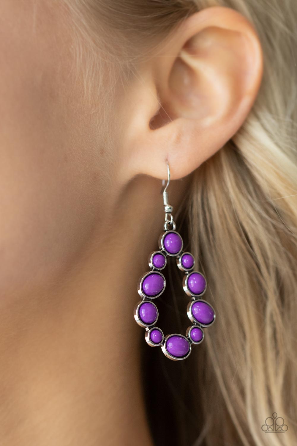 POP-ular Party - Purple Paparazzi Earrings