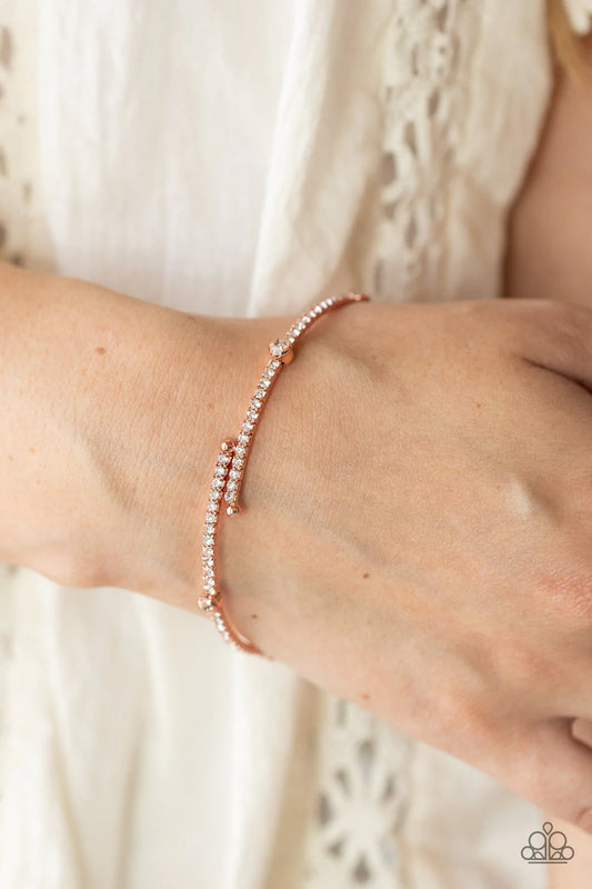 Paparazzi Upgraded Glamour - Copper Bracelet