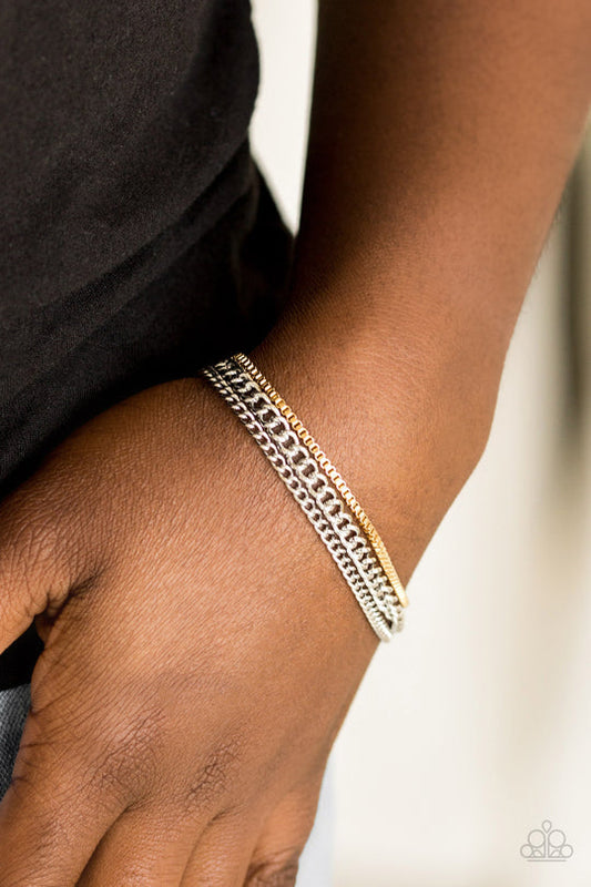 Paparazzi Industrial Icon - Silver Paparazzi Bracelet