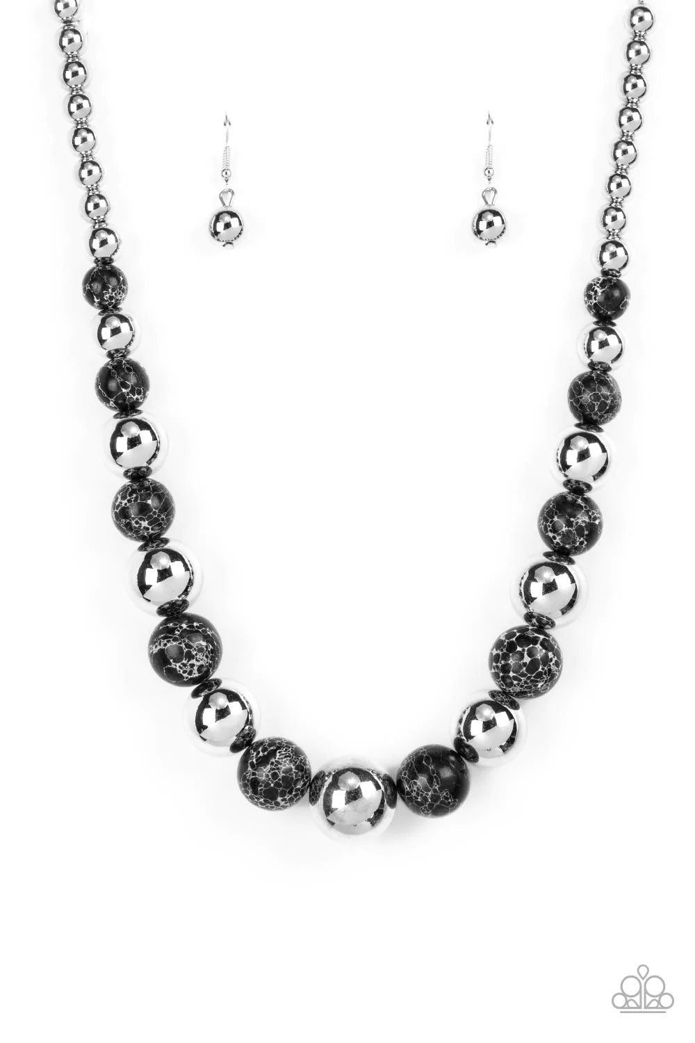 Stone Age Adventurer - Black Paparazzi Necklace