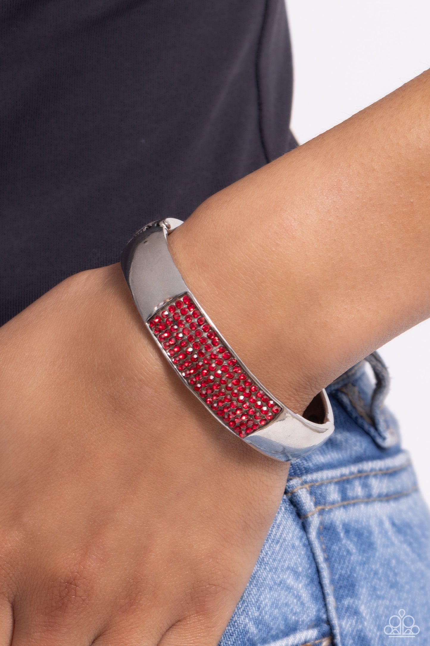 Paparazzi Record-Breaking Bling - Red Bracelet