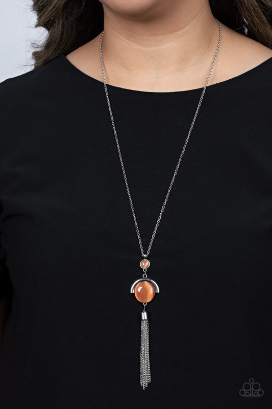 Lavishly Lucid - Orange Paparazzi Necklace