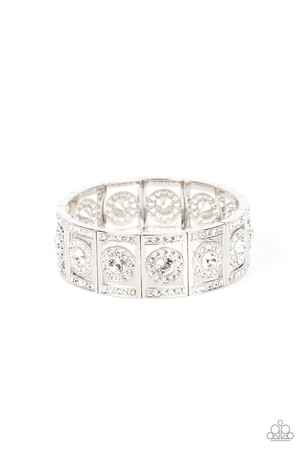 Ultra Upscale - White Paparazzi Bracelet