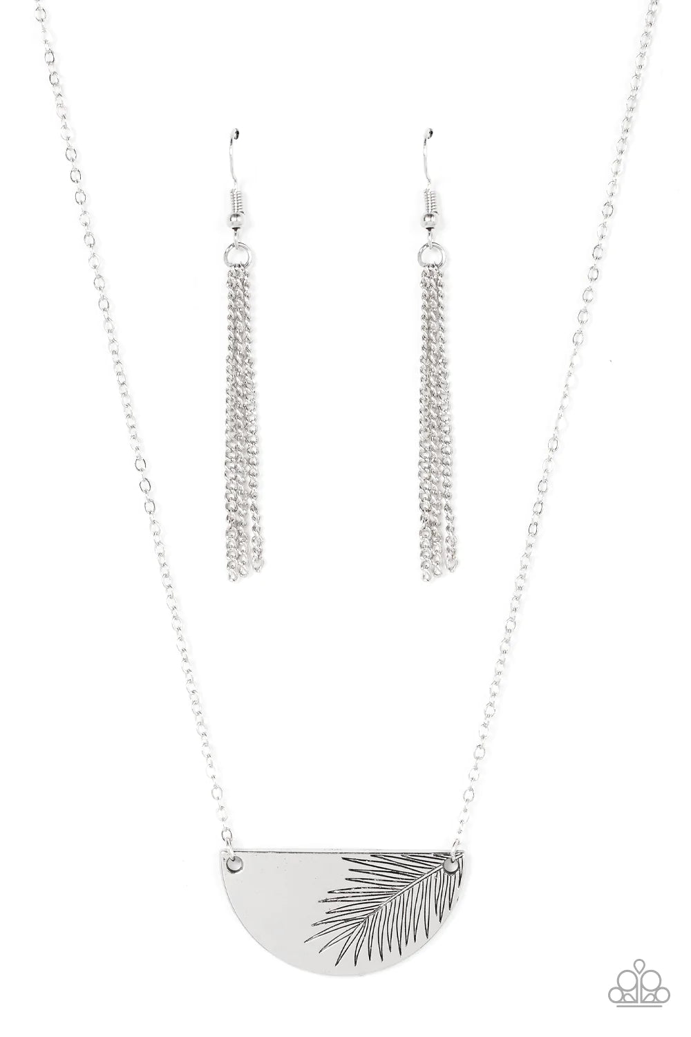 Cool, PALM, and Collected - Silver Paparazzi Necklace