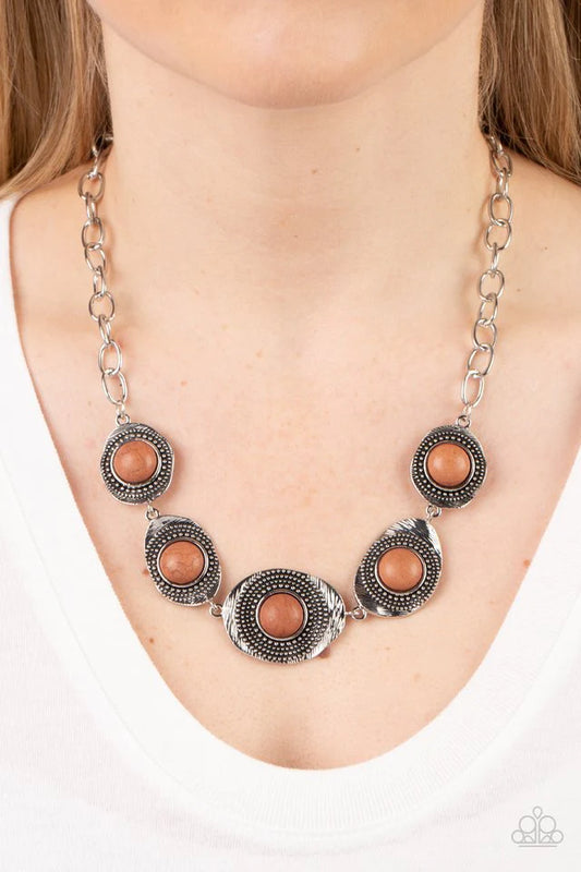 Paparazzi Homestead Harmony - Brown Necklace