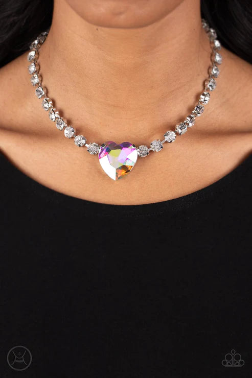 Paparazzi Heart in My Throat - Multi Necklace