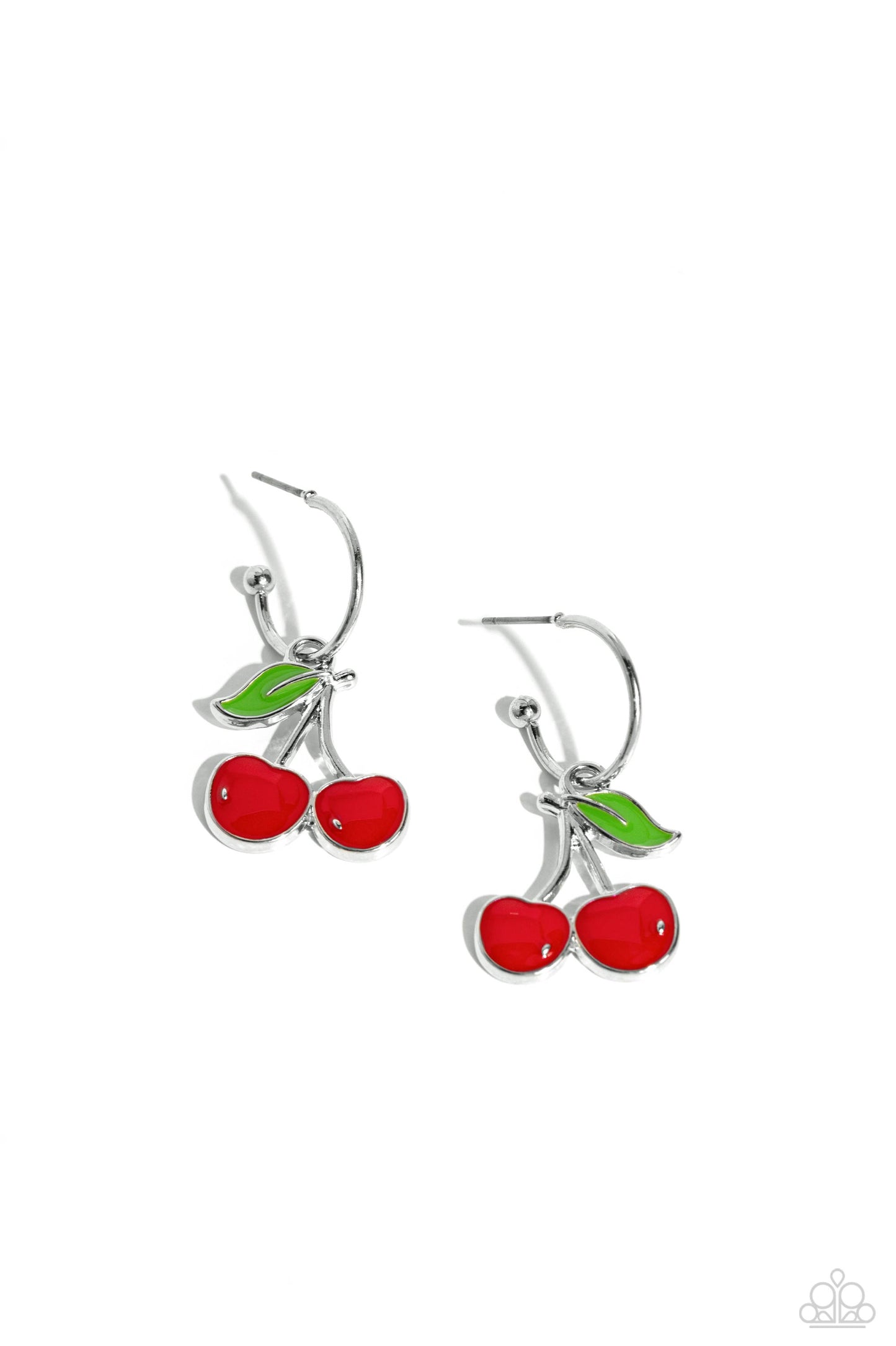 Paparazzi Cherry Caliber - Red Earrings