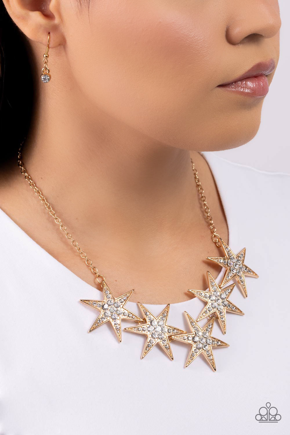 Rockstar Ready - Gold Paparazzi Necklace