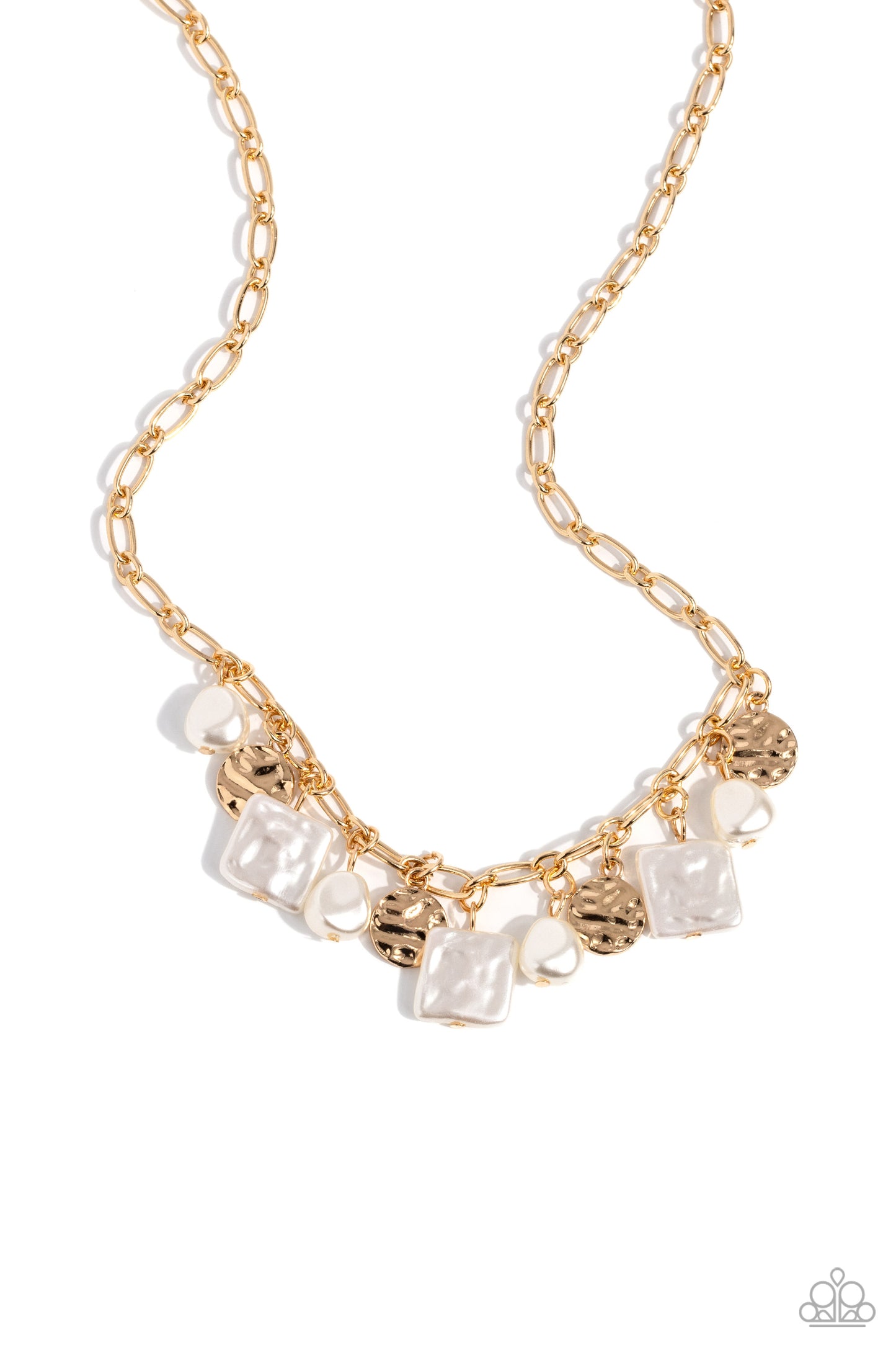 Paparazzi Sophisticated Squared - Gold Necklace