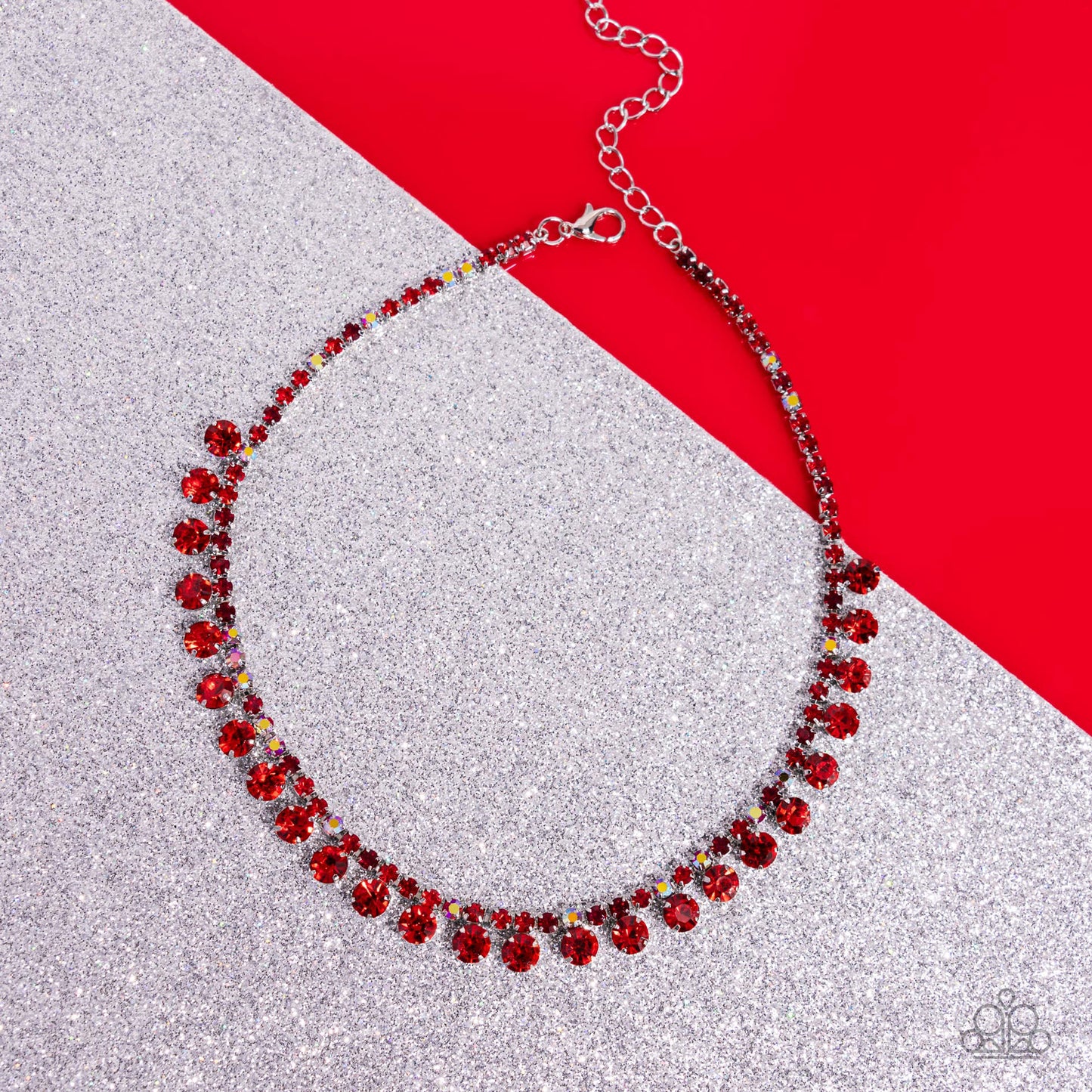 Paparazzi Ritzy Rhinestones - Red Choker