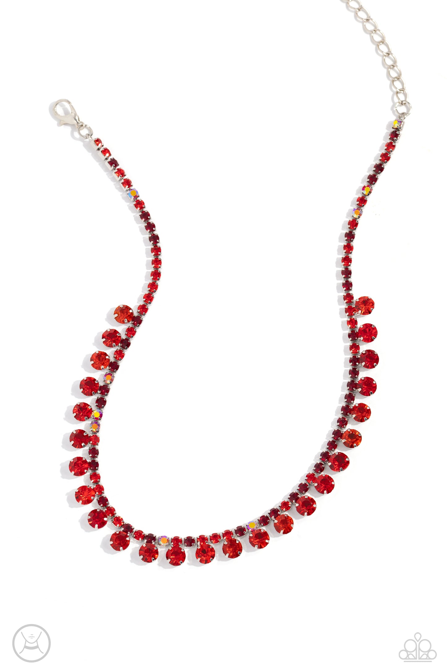 Paparazzi Ritzy Rhinestones - Red Choker