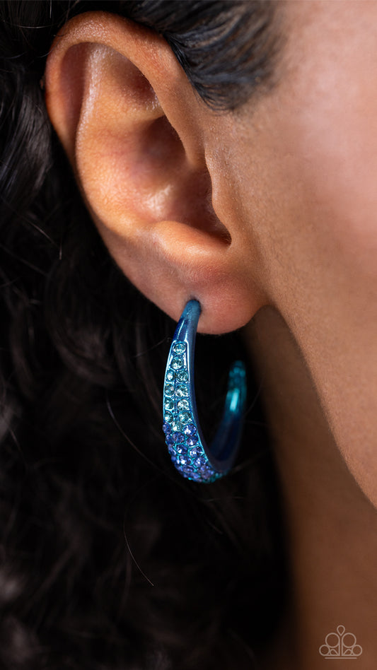 Paparazzi Obsessed with Ombré - Blue Earrings