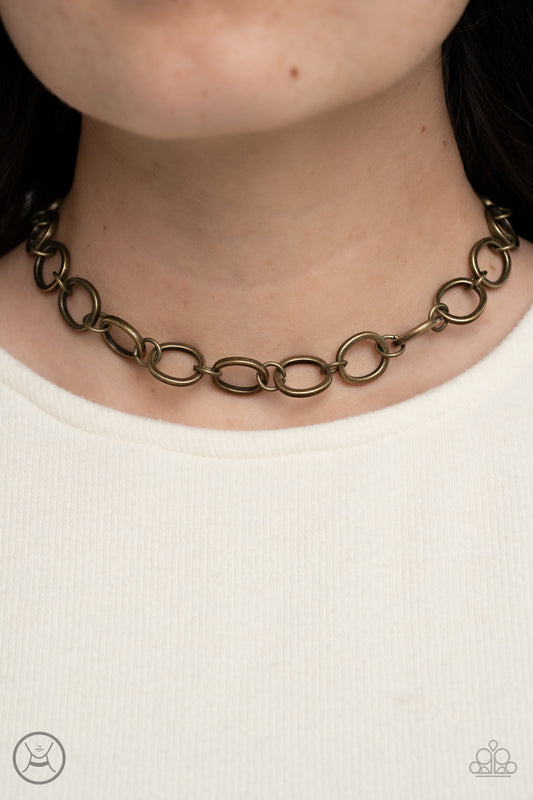 Paparazzi 90s Nostalgia - Brass Necklace