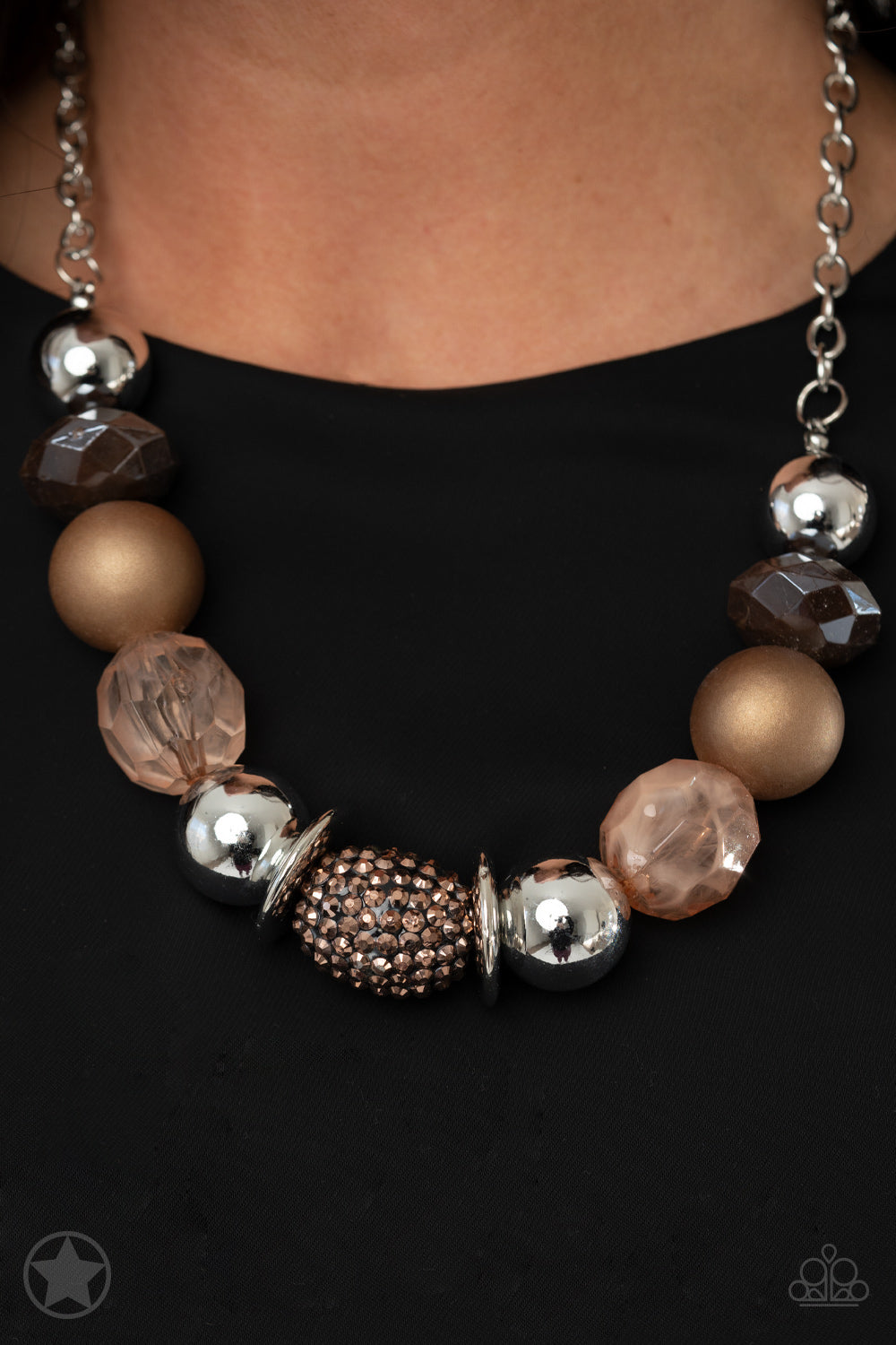 Paparazzi A Warm Welcome - Brown Necklace