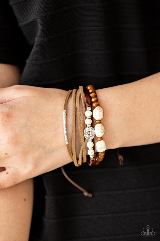 Act Natural - White Paparazzi Bracelet
