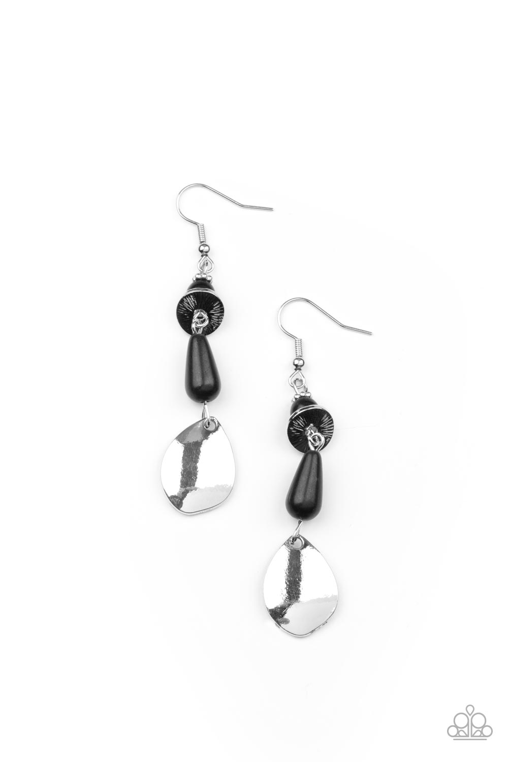 Paparazzi Artfully Artisan - Black Earrings