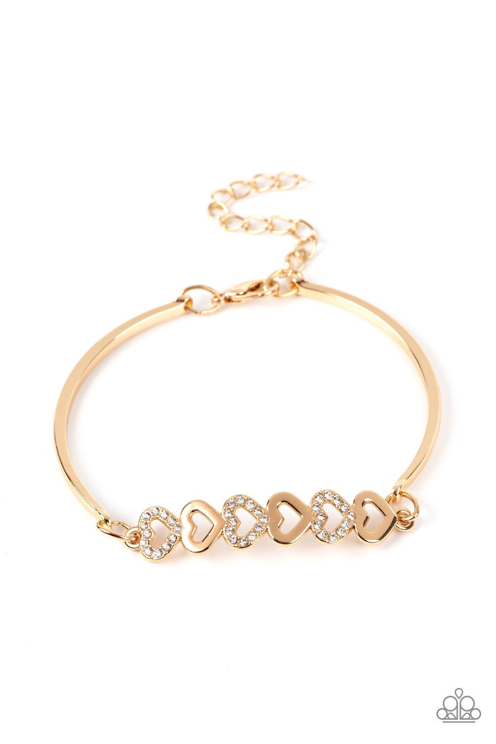 Paparazzi Attentive Admirer - Gold Bracelet