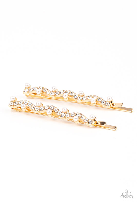 Paparazzi Ballroom Banquet - Gold Hair Clip