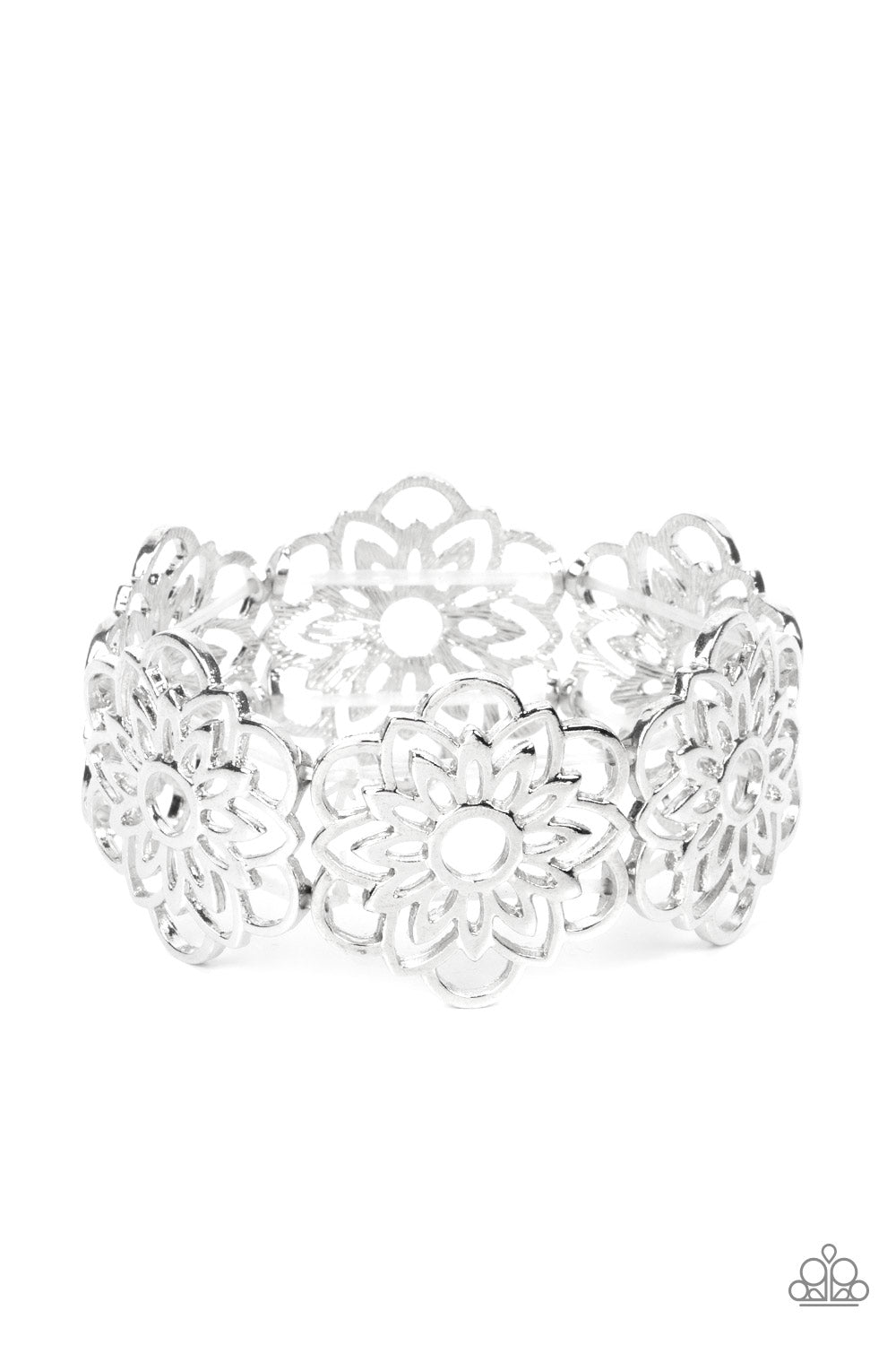 Baroque Bouquet - Silver Paparazzi Bracelet