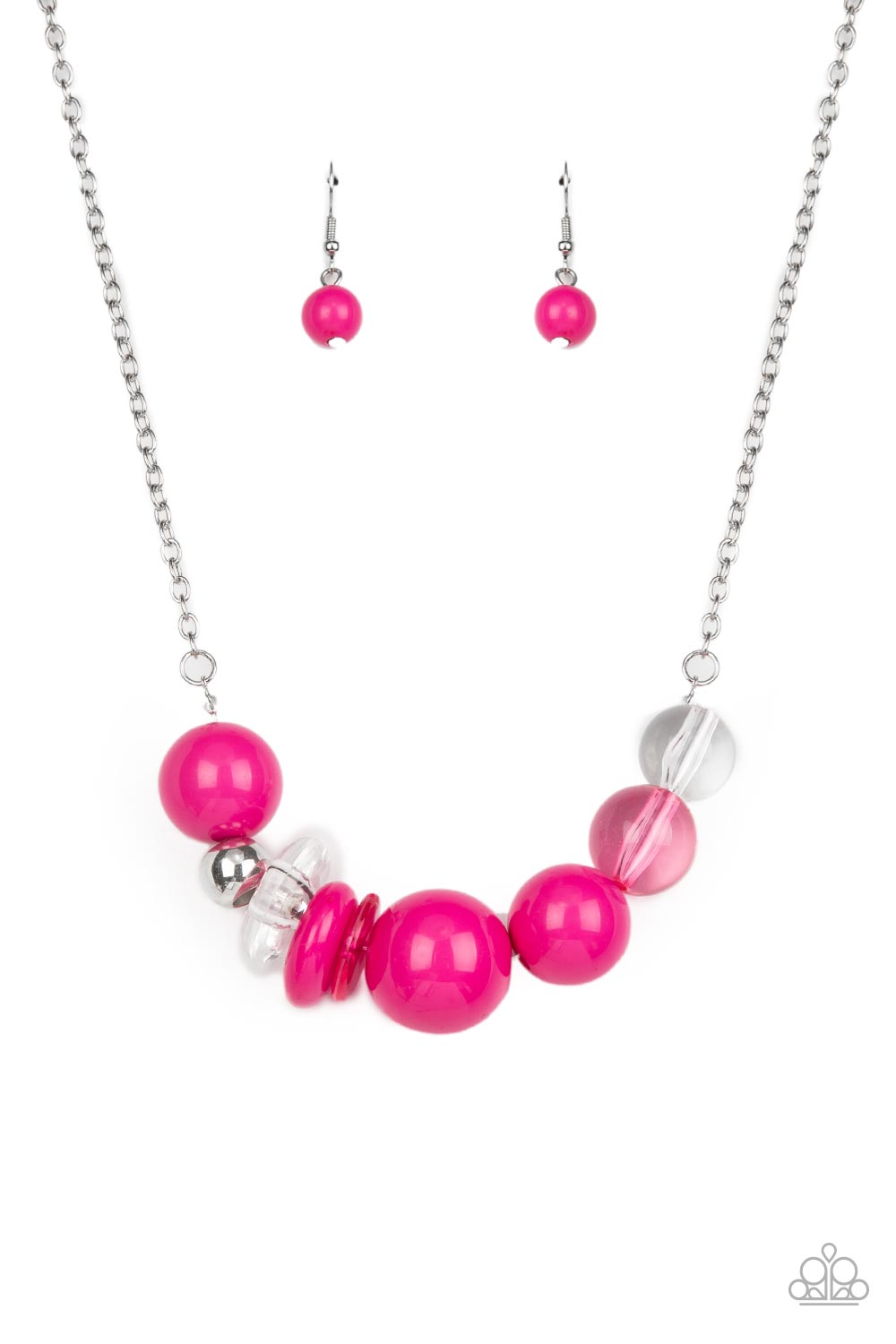 Bauble Bonanza - Pink Paparazzi Necklace
