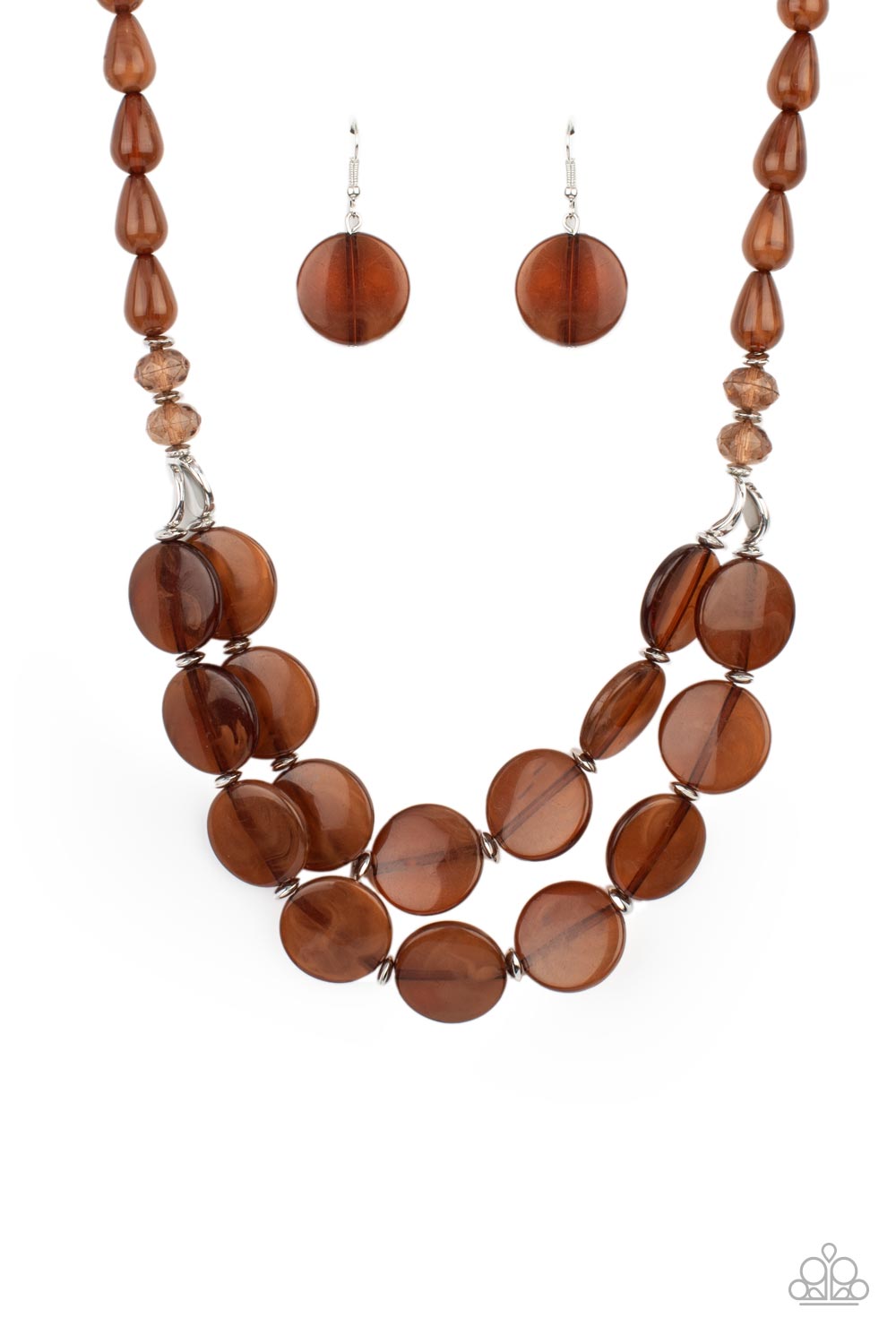 Beach Day Demure - Brown Paparazzi Necklace
