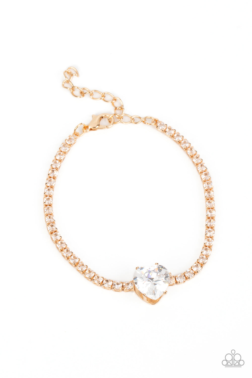 Bedazzled Beauty - Gold Paparazzi Bracelet