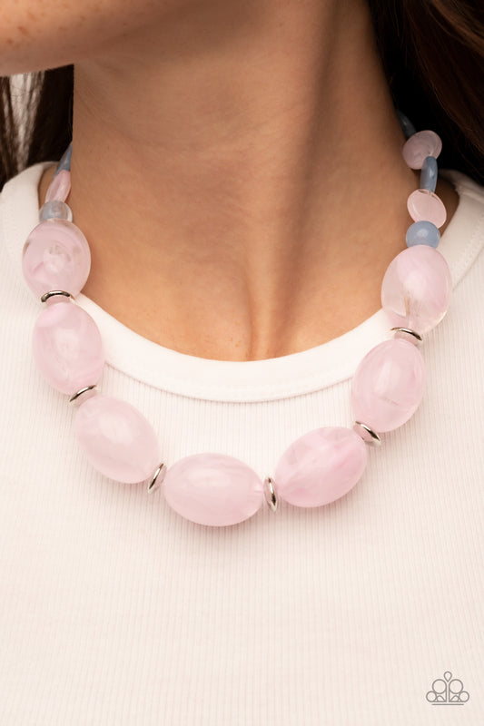 Belle of the Beach - Pink Paparazzi Necklace