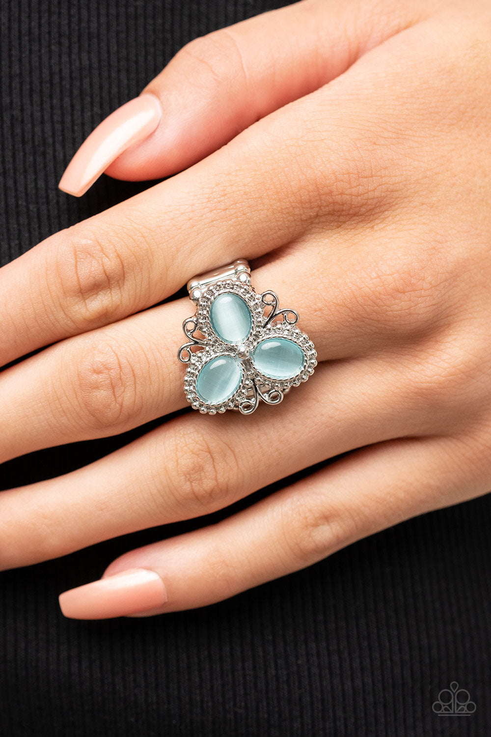 Paparazzi Bewitched Blossoms - Blue Ring