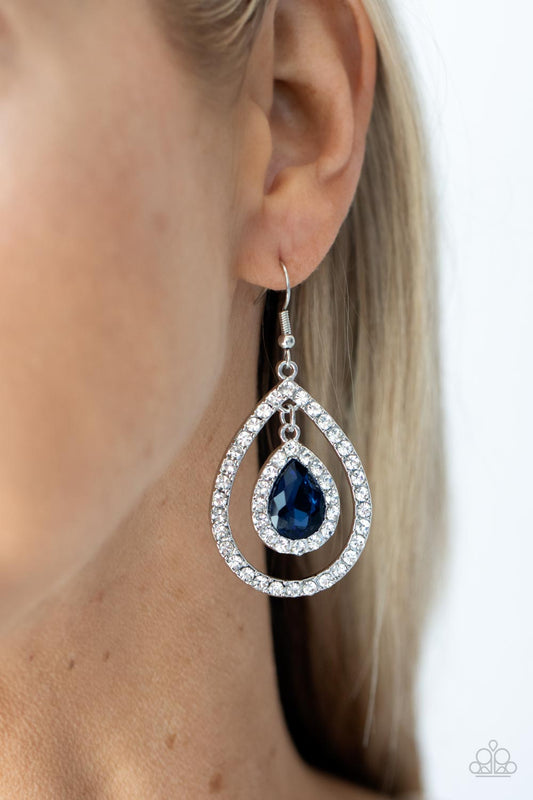 Paparazzi Blushing Bride - Blue Earrings