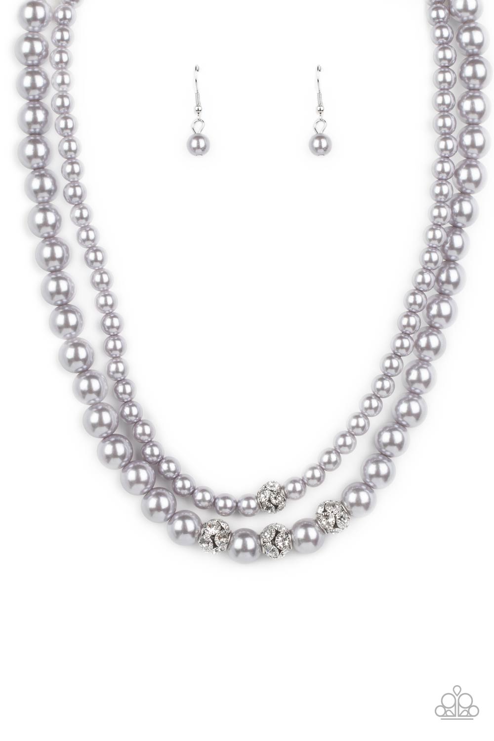 Brilliant Ballerina - Silver Paparazzi Necklace