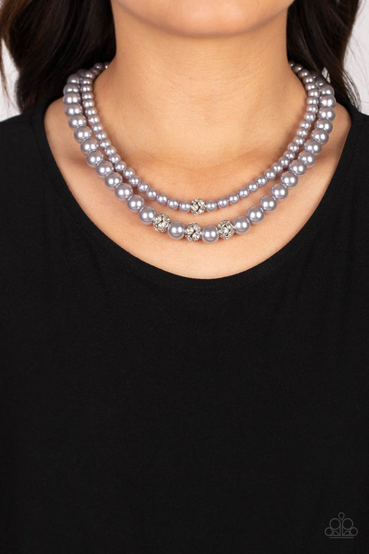 Brilliant Ballerina - Silver Paparazzi Necklace