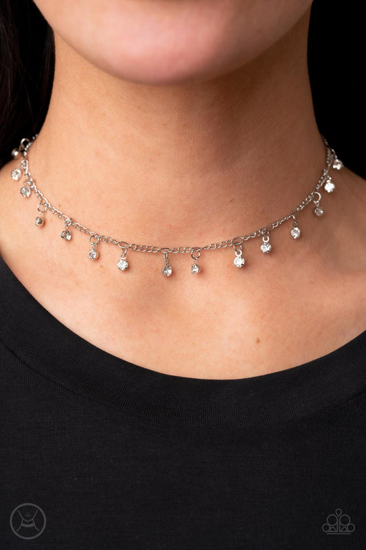 Bringing SPARKLE Back - White Paparazzi Necklace