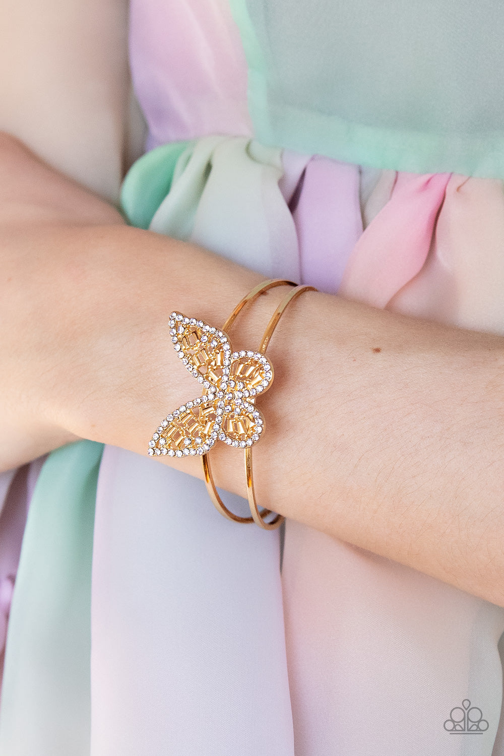 Paparazzi Butterfly Bella - Gold Bracelet