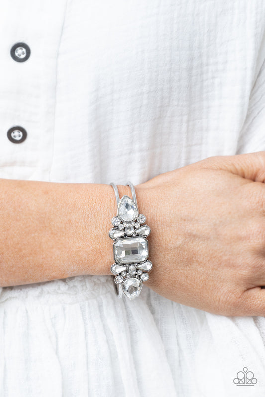 Call Me Old-Fashioned - White Paparazzi Bracelet