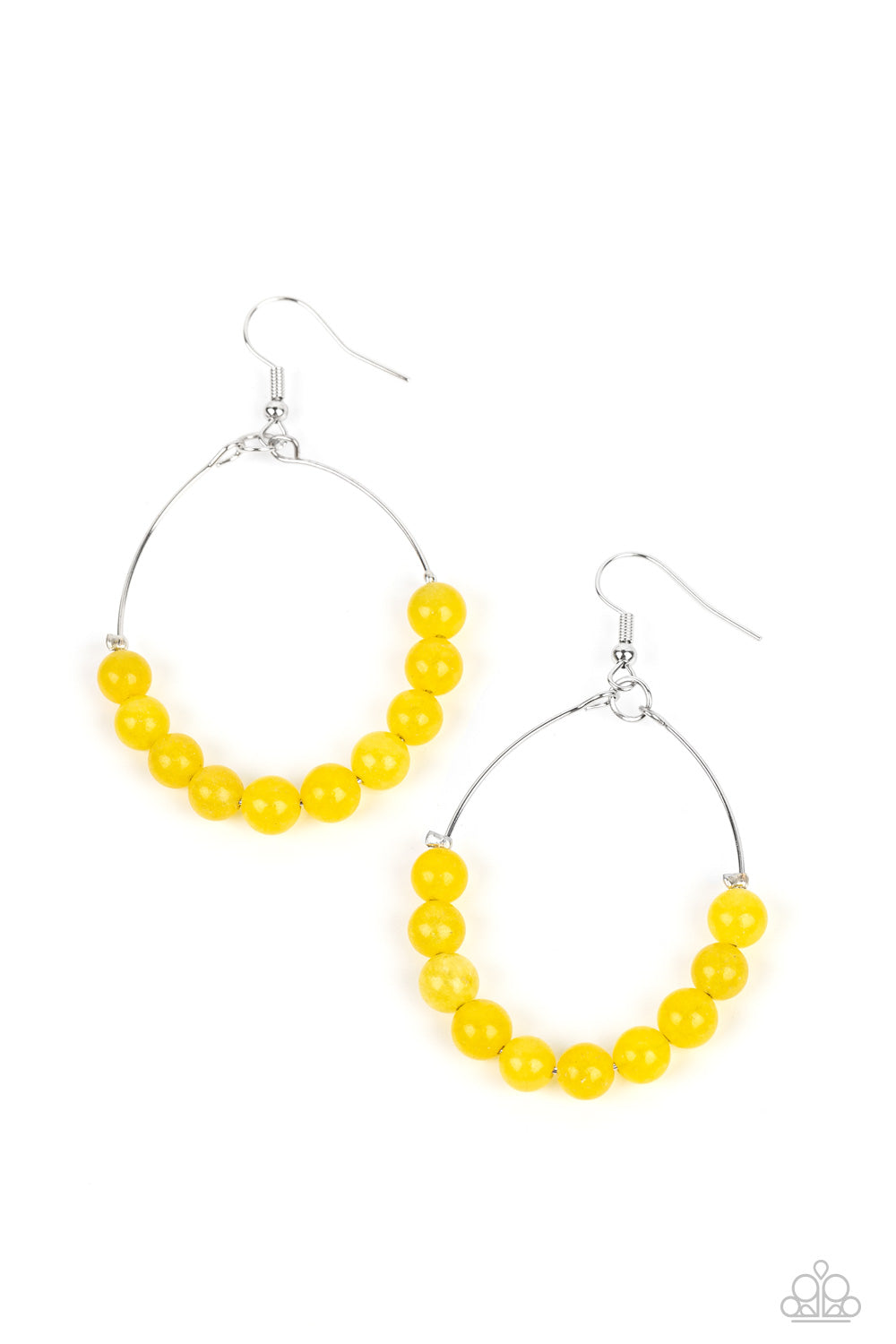 Paparazzi Catch a Breeze - Yellow Earring