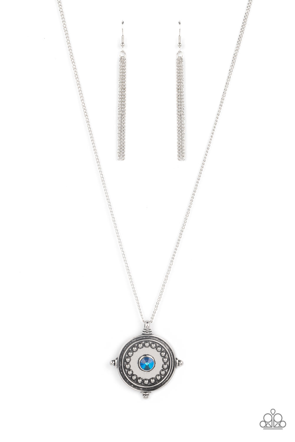 Paparazzi Compass Composure - Blue Necklace