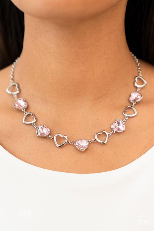 Paparazzi Contemporary Cupid - Pink Necklace