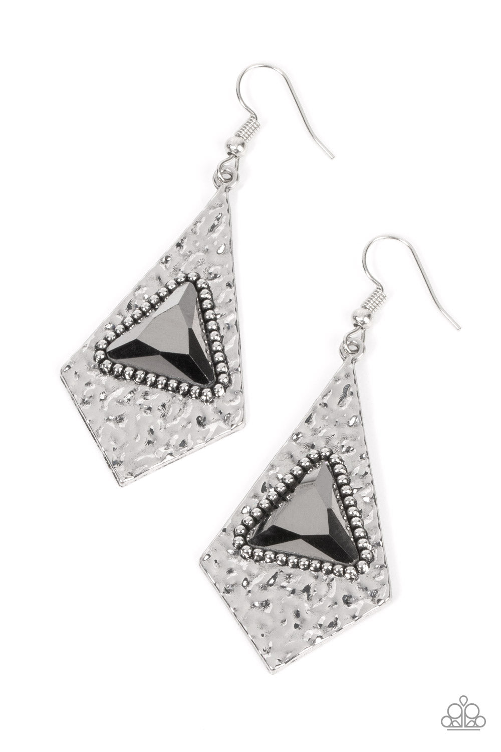 Cosmic Destination - Silver Paparazzi Earrings