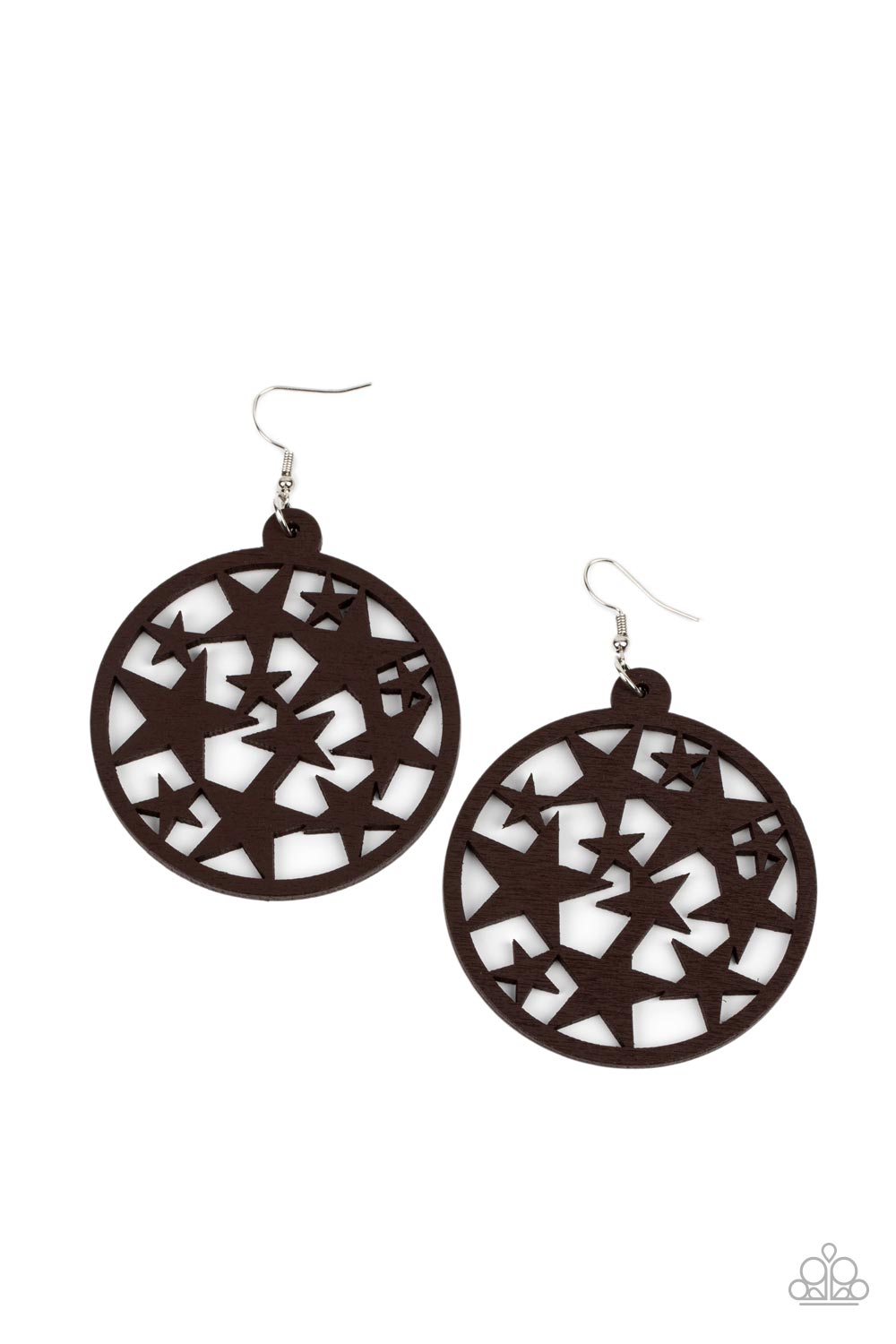 Cosmic Paradise - Brown Paparazzi Earring