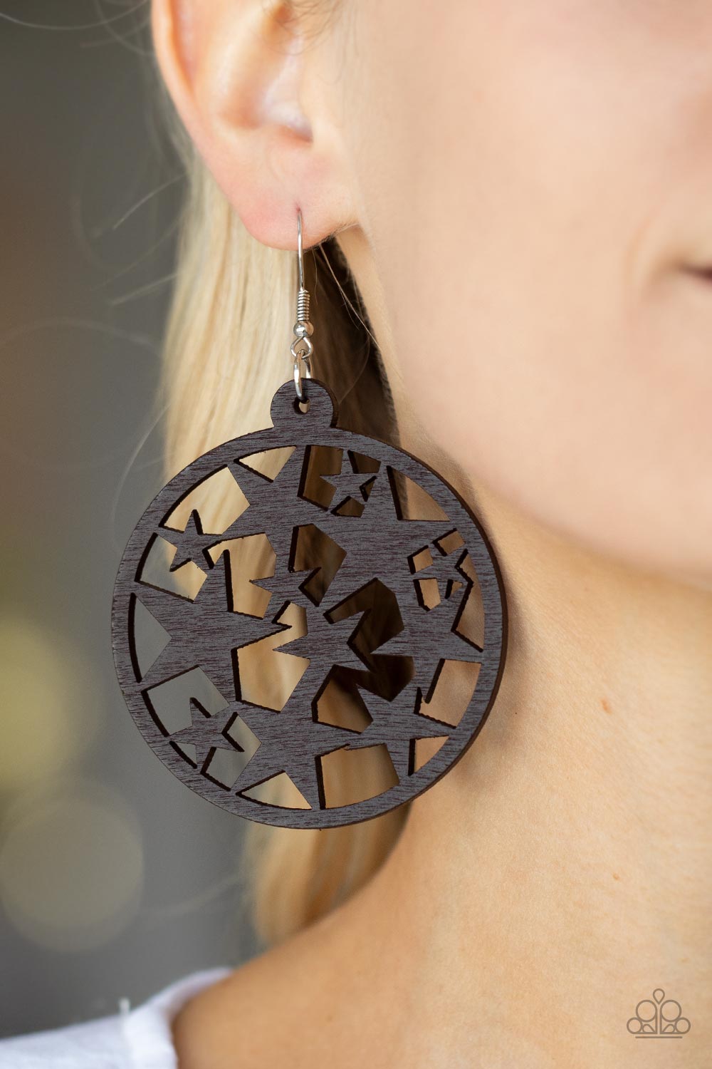 Cosmic Paradise - Brown Paparazzi Earring