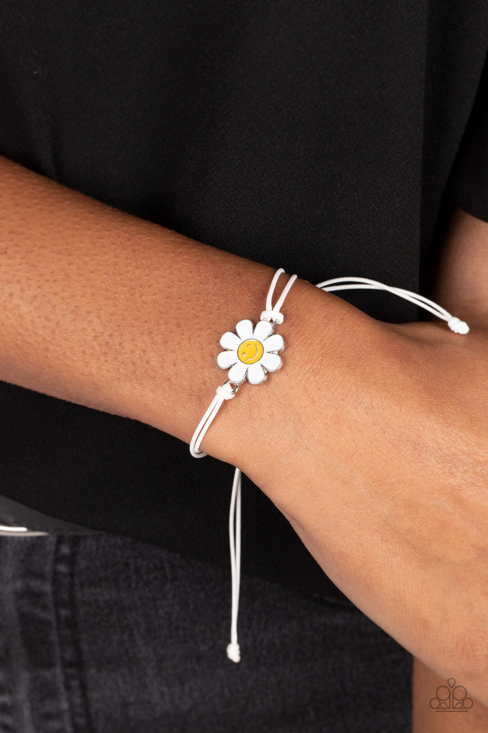 DAISY Little Thing - White Paparazzi Bracelet