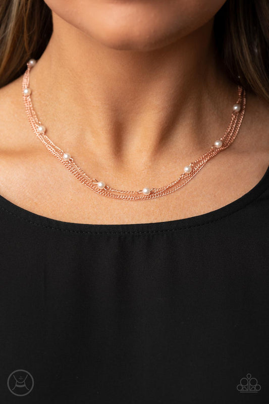 Paparazzi Daintily Dapper - Copper Necklace