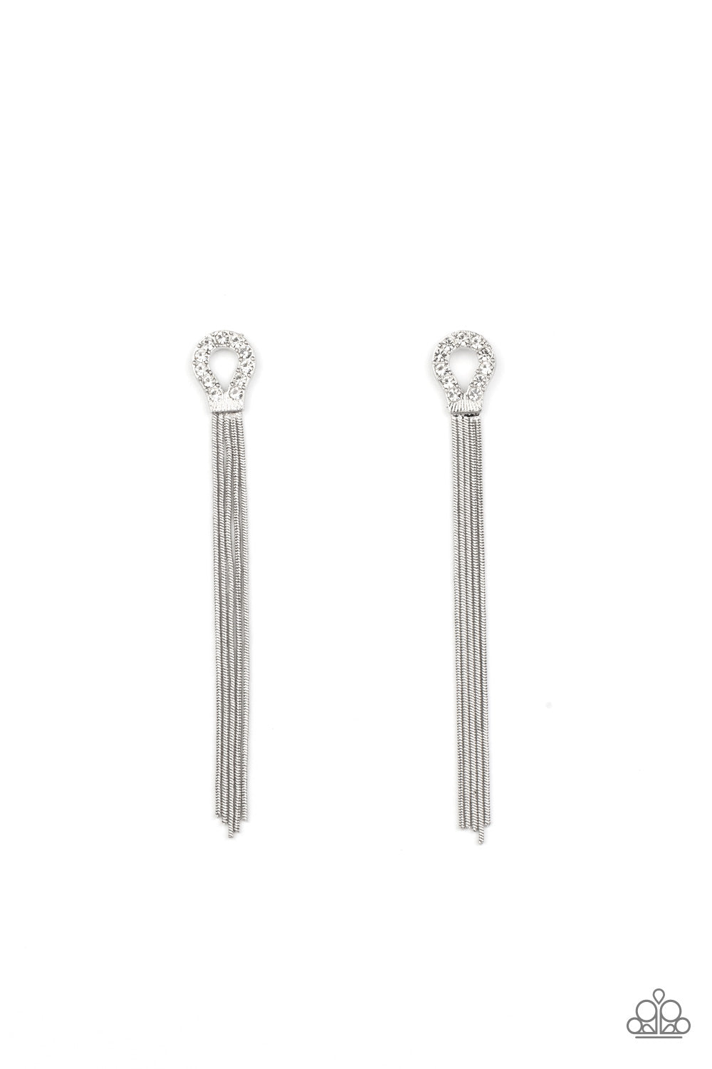 Dallas Debutante - White Paparazzi Earrings