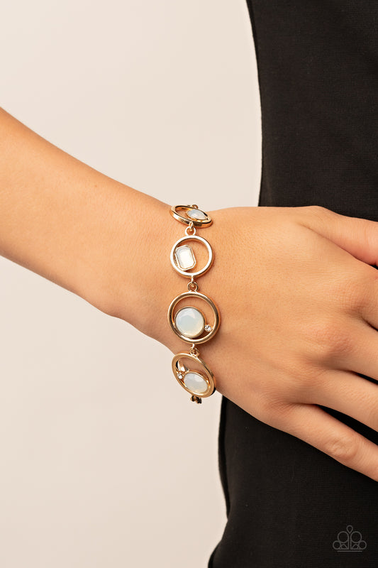 Paparazzi Date Night Drama - Gold Bracelet