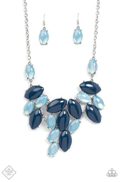 Date Night Nouveau -Blue - Paparazzi Necklace