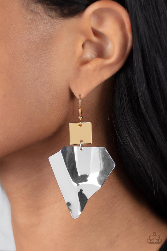 Deceivingly Deco - Multi Paparazzi Earrings