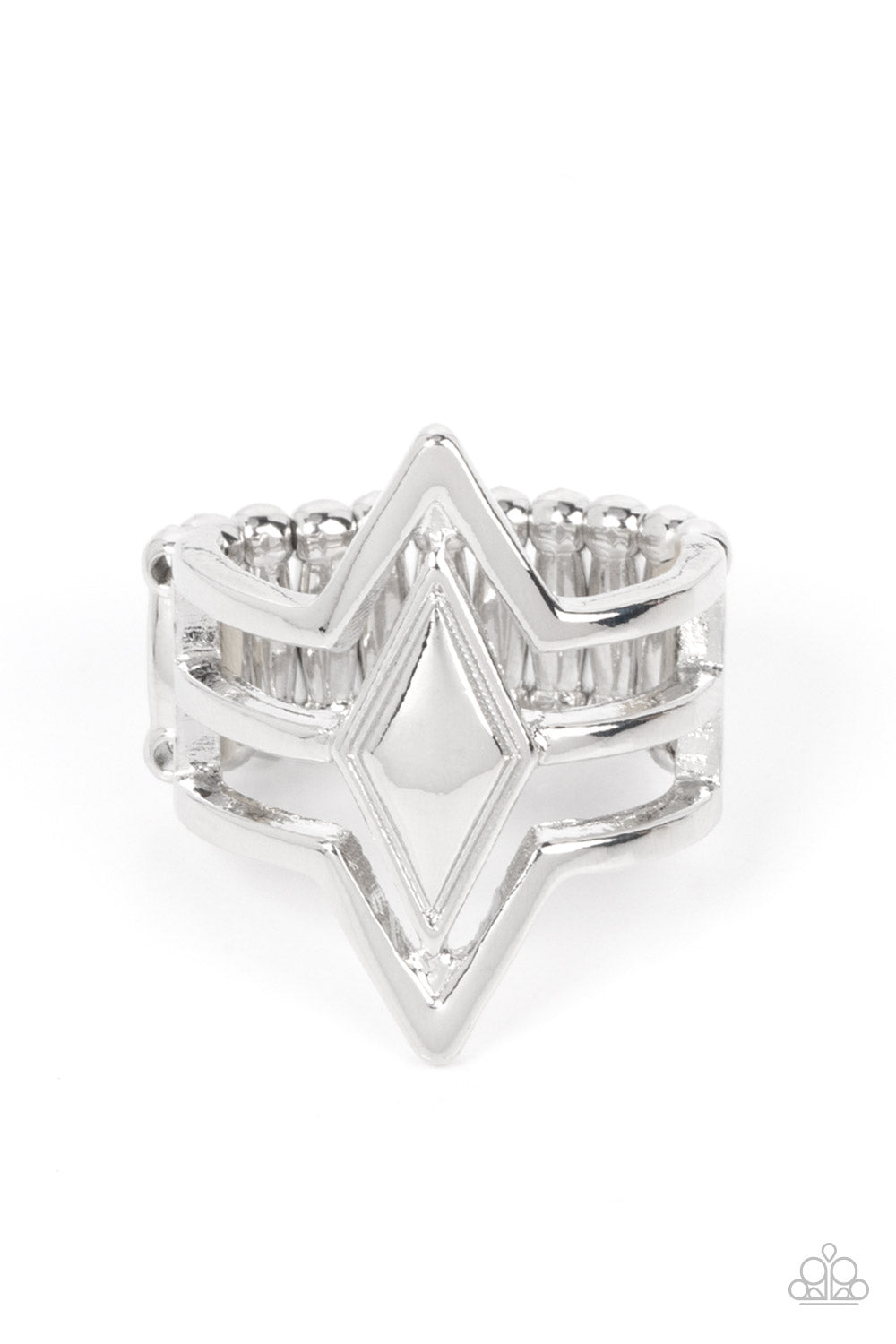 Paparazzi Deceivingly Diamond - Silver Ring