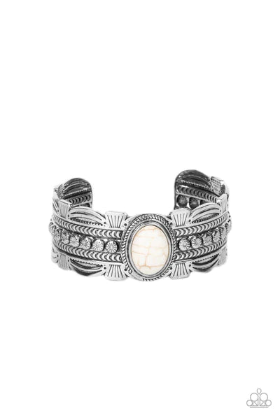 Desert Stroll - White - Paparazzi Bracelet