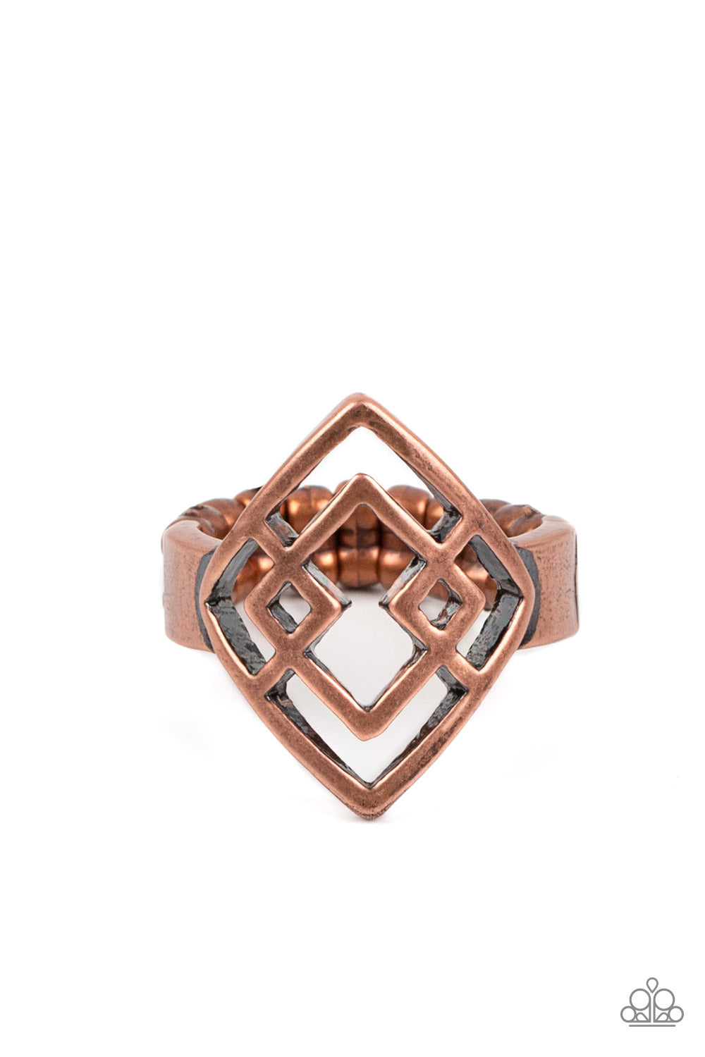 Paparazzi Diamond Duo - Copper Ring