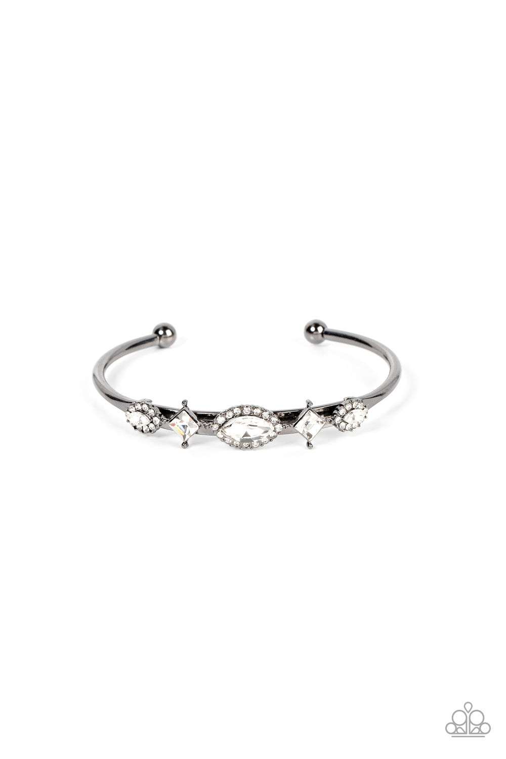 Paparazzi Disarming Dazzle - Black Bracelet